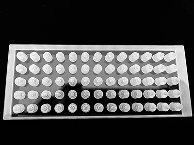 Piezas de cuarzo y vidrio mecanizadas por CNC